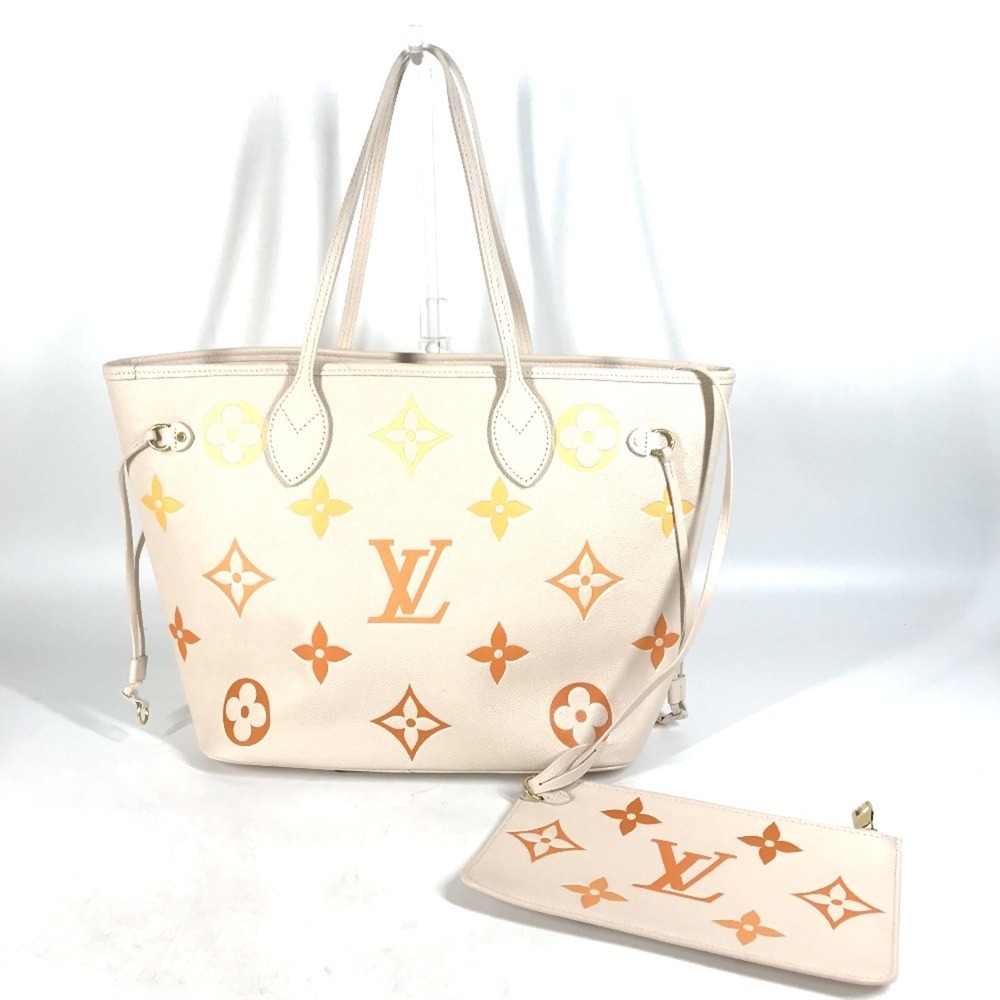 LOUIS VUITTON M46516 Monogram Empreinte Neverfull MM Shoulder Bag with Pouch,...